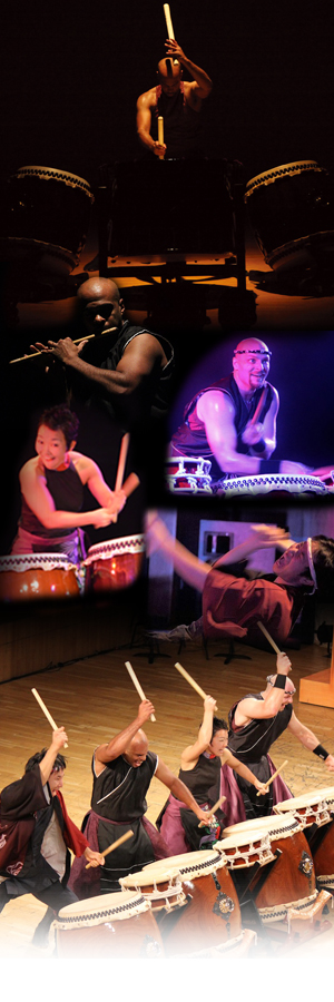 Wadaiko Artist Art Lee and Wadaiko Ensemble Tokara Image Collage